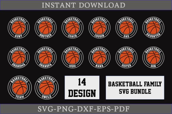 Basketball Family SVG Bundle: Perfect for Crafts and Graphics