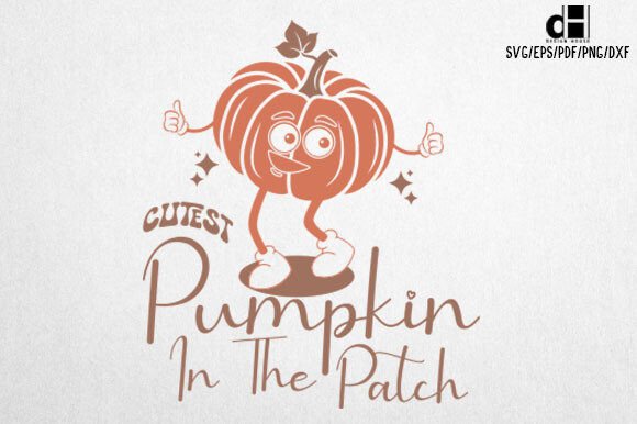 Charming Fall Pumpkin SVG PNG Design
