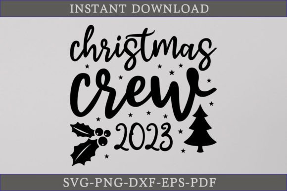 Christmas Crew 2023 SVG: A Festive Embroidery Design