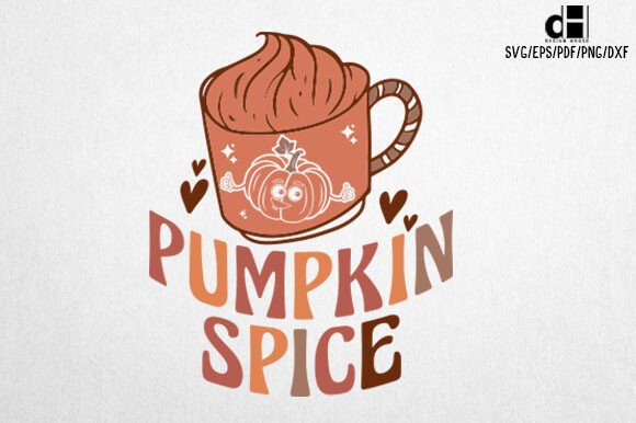 Fall Pumpkin Spice SVG Design for Creative Crafts