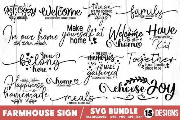Farmhouse Sign SVG Bundle: A Versatile Design Set