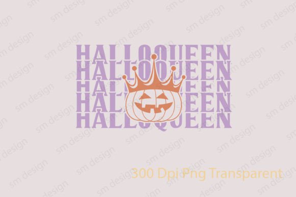 Halloqueen Halloween Retro SVG PNG for Crafts and Graphics