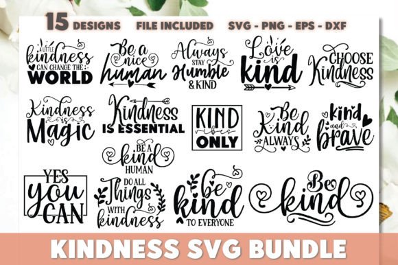 Kindness SVG Bundle: A Perfect Fit for Local Craft Graphics