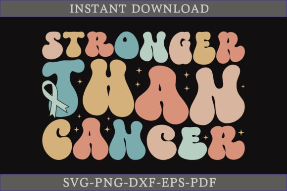 Stronger Than Cancer Retro SVG Shirt
